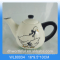 Kreative Decal Ente Keramik Teekanne für Dekor
